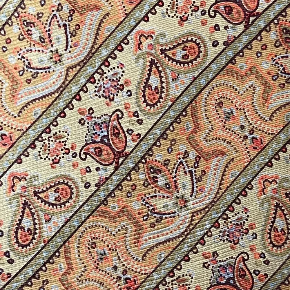 Klopfensteins Handmade Silk Paisley Necktie 3 Inch Wide Classic Mens Tie